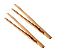 Pinze tostate in legno tazze da tè lunghe tazze morsetto tostato in legno pinzette da tè lunghe tazze di tè per tè per tè clip per alimenti per cucina 2 pcs