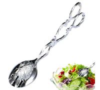 Pinze vintage - 22 cm Catering Serving Pinze | Pinze da pane per servire | Pinze per pane retrò con motivo goffrato, pinze vintage per antipasti, pinze per pane da servire insalata e cibo per cucina