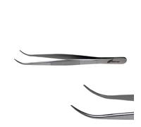 Pinzetta Curva 14 cm per ciglia punta fine in acciaio inox