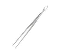 Pinzetta da cucina in acciaio inox - strumento di servizio preciso per cuochi | 31 cm extra lunga pinza robusta con occhiello per appenderlo | per grigliare, cucinare, insalata di pasta, multifunzione