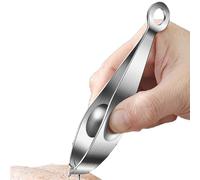 Pinzetta da cucina, pinzetta per capelli di carne, in acciaio inox, clip a spina di pesce, pinzetta da cucina, pinzetta a spina di pesce, strumento di rimozione multifunzione per polli d'anatra