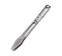 Pinzetta di titanio, strumento di precisione in lega di titanio, per fai da te e artigianato, pinzette opache portatili, come portachiavi per la cura delle sopracciglia, rimozione di schegge