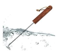 Pinzetta per alimenti, con manico in legno, per cucinare e grigliare