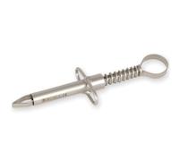 GIMA - Pinzetta per rimuovere zecche, 8,5 cm, in acciaio inox, 24390