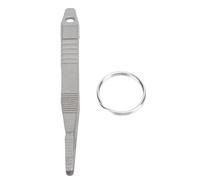 Pinzetta portatile Mini portachiavi Pinzetta portatile TC4 Piccola pinzetta Gadget per esterni Mini strumento Portachiavi in lega di titanio Essenziale per campeggio