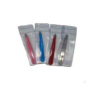 PINZETTA PROFESSIONALE PER CIGLIA INOX CON PUNTE OBLIQUE ARTICOLO 00502