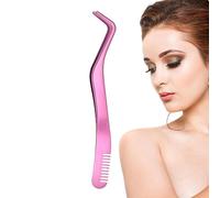 Pinzetta Punta Ricurva, Pinzetta Extension Ciglia In Acciaio Inossidabile, Pinzetta Extension Ciglia Finte, Comode Pinzette Curve, Applicatore Ciglia Finte, Pinzetta Obliqua per Uomo