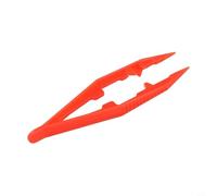 Pinzette a clip in plastica per progetti fai da te con perline, strumento fatto a mano per bambini e adulti, 11 cm, multiuso, confezione da 1 (rosso)