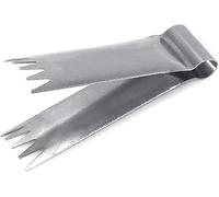 Pinzette argentate per pasticceria, in acciaio inox e acciaio inox, con clip in noce, per pasticceria, pane, dessert, pasticceria, decorazione di arachidi, stampo per torte, chignon, strumento
