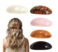 Pinzette artiglio,5 forcine in acetato per bambini - Pinze artiglio per donne per capelli | Per capelli lunghi, o corti, estivi, matrimoni, casa, ufficio, scuola, spiaggia