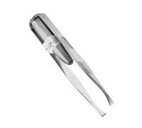 Pinzette con luce - Pinzette in acciaio | Pinzette per la depilazione delle sopracciglia | Strumento cosmetico di precisione per modellare le sopracciglia | Accessorio di rimozione per