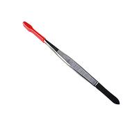 Pinzette con punta in gomma pratica timbro a punta piatta in acciaio inox per monete industriali piatte non sparsi timbro W/gomma per hobby