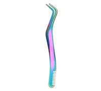 Pinzette curve per - pinzetta per estensione per in acciaio inossidabile, strumento di isolamento delle di precisione, applicatore a punta inclinata per donne | Strumenti d