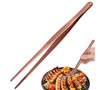 Pinzette da 30 cm di lunghezza, pinze dritte seghettate per cocktail, strumento da bar, ITTZ0001 (rame)