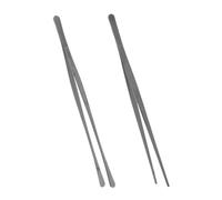Pinzette da cucina 1 set 2 pezzi Per Cottura | Cottura Extra Lunga In Acciaio Inox for Alimenti Mare E BBQ