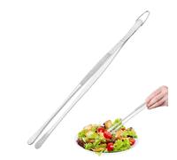 Pinzette da cucina - Punto fermo in acciaio inossidabile da 30 cm | Asta lunga per insalata - Per barbecue a buffet bar campeggio picnic ristorante all'aperto