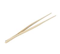 Pinzette da in acciaio inossidabile Pinze per alimenti lunghi Pinzette da diritte con punta dentellata per uso domestico(Oro)