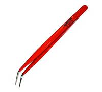 Pinzette Da Ingegnere Bernstein 150Mm Punte Piegate Ni-Placcate Isolate In PVC