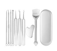 Pinzette estrattore Whitehead Extractor Tool Strumenti di estrazione, Pickel- Strumenti per il viso, Strumenti per il viso con custodia in metallo, Kit di strumenti per la preparazione dei pori