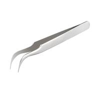 Pinzette in acciaio inox antistatico, Becco d'aquila ESD curve pinzette per strumenti di riparazione per elettronica, creazione di gioielli，Esperimento fotovoltaico, bellezza