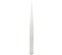 Pinzette in acciaio inox fatte a mano, punta dritta da 125 mm, con curvatura a gomito, per riparazione di orologi di precisione e uso industriale, antistatiche (testa dritta da 12,5 cm)