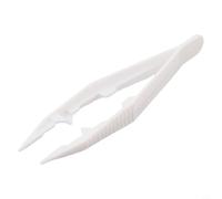 Pinzette in plastica per perline, 11 cm, strumento artigianale per progetti fai da te per bambini, design con impugnatura scanalata per perline, creazione di gioielli e smistamento di piccoli oggetti