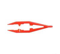 Pinzette in plastica per perline, per bambini, 11 cm, fatte a mano, strumento per raccogliere perline fai da te, con impugnatura scanalata, pinze in plastica leggera per la creazione di gioielli e