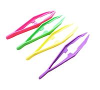 Pinzette in plastica Perline Strumento manuale per artigianato fai-da-te Clip per bambini Kit di pronto soccorso per bambini Casa Aula Scuola Uso Strumenti di gioco 4 pezzi, Pinzette di primo soccors