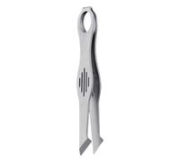 Pinzette manuali compatte con corpo in lega, linee presa opache, punte piatte inclinate, supporto portatile per borse riparazione e progetti hobby Pinzette compatte strumento manuale punta