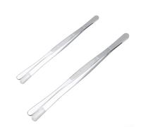 Pinzette per barbecue in acciaio inox 430, 2 pezzi, per grigliare, capovolgere e servire cibo, pinze da 25 cm e 30 cm, con peso bilanciato e presa comoda (A)