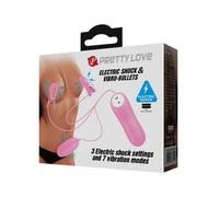 Pinzette per Capezzoli Elettrostimolazione e Mini Vibratore Vaginale Donna Rosa
