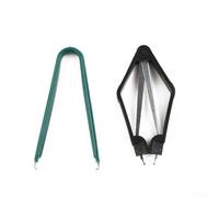 Pinzette per chip IC piatto tipo U, 20 pin a 80 pin ROM per circuiti stampati, estrattore, estrattore, estrattore, set per pacchetti DIP PLCC, pinzette elettroniche in ABS verde e nero