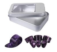 Pinzette Per Chitarra 4 Pezzi Pollice Sostituzione E Plettri Piatti Per Banjo Basso Acustico Pollice E Accessori Facili Da Usare