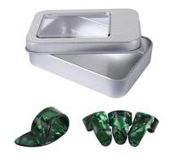 Pinzette Per Chitarra 4 Pezzi Pollice Sostituzione E Plettri Piatti Per Banjo Basso Acustico Pollice E Accessori Facili Da Usare