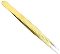 Pinzette per ciglia da donna da 13,5 cm / 5,3 pollici Pinzette in acciaio inox antistatiche e antiruggine per estensioni ciglia per estensione ciglia (diritta) trattamento durevole