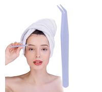 Pinzette per ciglia finte - Acciaio inossidabile 9,8 cm Strumento di precisione | Pinze per estensioni per ciglia con compatto, antiscivolo, trucco, bellezza, applicatore portatile ciglia |
