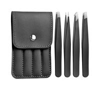 Pinzette per Estensioni Ciglia,Strumenti di bellezza di precisione con punta inclinata antiscivolo,pinzette per extension ciglia | Per peli incarniti del viso, naso, uso domestico, salone, da viaggio