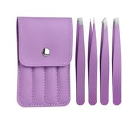 Pinzette per Extension Ciglia - Strumenti di bellezza di precisione con punta inclinata antiscivolo - Pinza per Sopracciglia e Peluria Incarnita - Per peli incarniti del viso, naso, uso domestico, sal