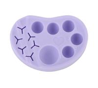 Pinzette per palette per ciglia per ciglia in silicone, strumento di miscelazione per l'applicazione per il trucco laminazione per ciglia, percorsi di dimensioni compatte friendly (Rosa) (Viola)