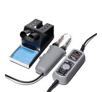 Pinzette per saldatore, mini kit di stazione di saldatura, con display digitale a LED con spegnimento automatico e supporto di calibrazione per BGA SMD, strumento di riparazione