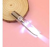 Pinzette per trucco in acciaio antiossidante con funzione di rimozione di ciglia, sopracciglia e capelli, con luce LED creativa, durevoli e pratiche per la cura della bellezza e della persona (incluse