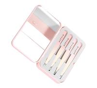 Pinzette Set Professionale In Acciaio Inox Pinzette Per Sopracciglia Preparazioni Per Le Agenzie Facciali Plinter Depilazione Incarniti Pinzette Con Valigia Da Viaggio