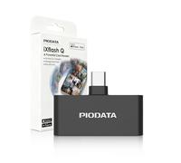 Piodata Lettore di schede micro SD per iPhone 17/16/15, iPad, Android, Mac, PC, laptop, adattatore per lettore di schede di memoria USB C, backup automatico delle foto durante la ricarica, Apple MFi