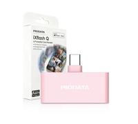 Piodata Lettore di schede micro SD per iPhone 17/16/15, iPad e Android, lettore di schede di memoria USB C, backup automatico delle foto durante la ricarica, Apple MFi Phone Drive iXflash Q con app