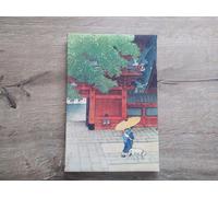 Pioggia di inizio estate al Santuario di Sanno 1919 - Kawase Hasui, tela...