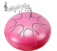 Pioggia di tamburi a lingua: sperimenta i suoni magici del tamburo a lingua d'acciaio con il modello da 6 pollici e 8 note(Pink)