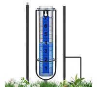 Pioggia Gauge Esterno - Calibro 'Acqua per la Pioggia | Montaggio 'Acqua di Dimensioni Regolabili Rains con | Grande Strumento di misurazione dei Numeri Chiari, Dispositivo di misurazione
