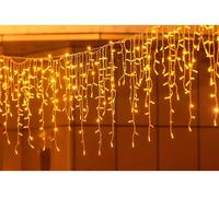 Pioggia led oro natalizia palle luminose sfere natale albero camino finestra