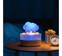 Pioggia Nube Umidificatore Luce Notturna 200ML Oli Essenziali Aroma Diffusore Con Gocce D'acqua E Luce Notte Colorato Umidificatore Fungo