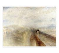 Pioggia, vapore e velocità Poster di Joseph Mallord William Turner 40 x 30 cm Beige Quadri Decorazione per pareti